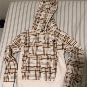 Champion Urban Outfitters Checkered Hoodie